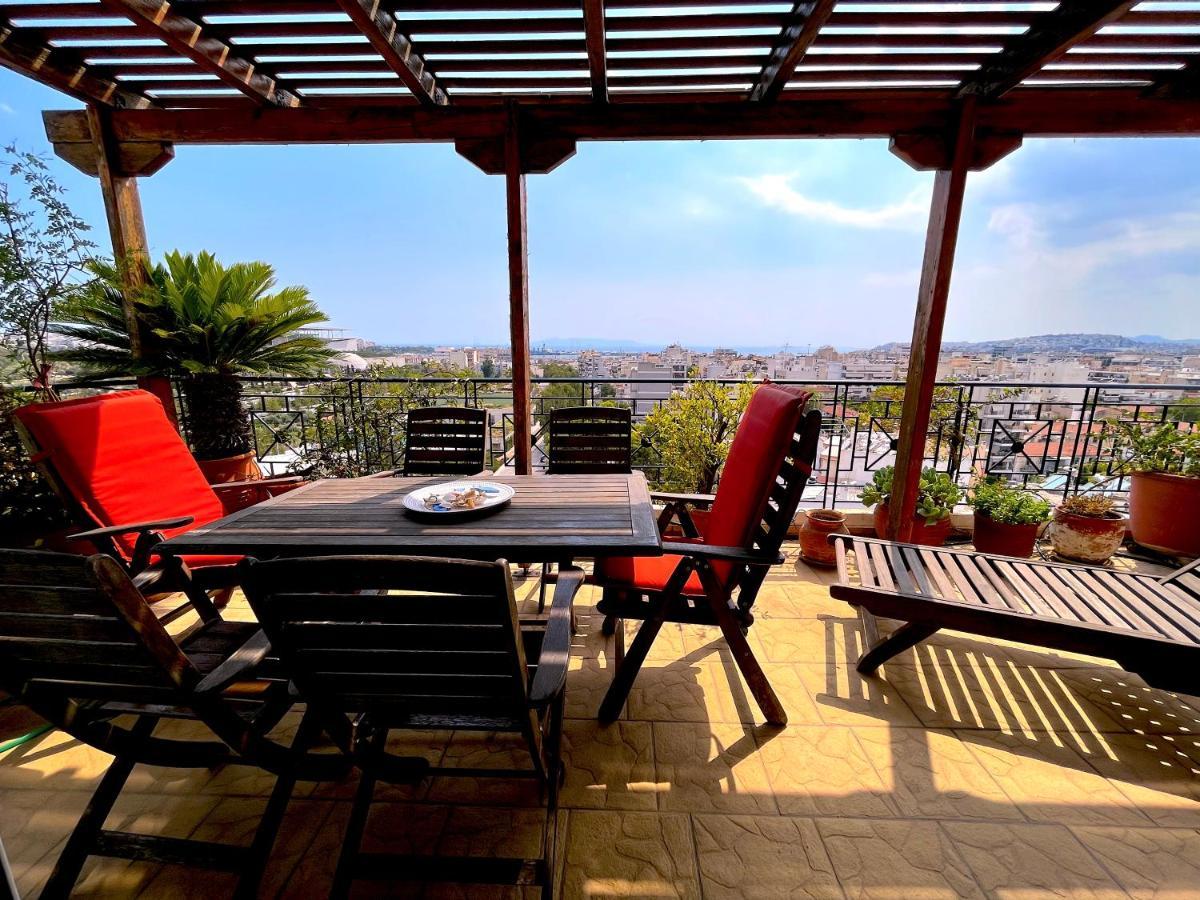 The Best Penthouse View Near Stavros Niarchos Foundation Athen Eksteriør billede